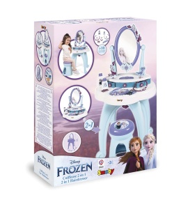 Masa de Frizerie pentru Copii Smoby Die Eiskonigin cu Accesorii, 49x36x87 cm - Img 2