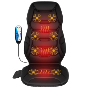 Masaj cu incalzire COMFIER, 8 motoare vibrante, 5 moduri de masaj, 2 niveluri de caldura
