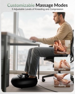 Masaj Electric pentru Picioare Snailax cu Functie de Calorifere, Knetmassage si Comprimare Aer - Img 2