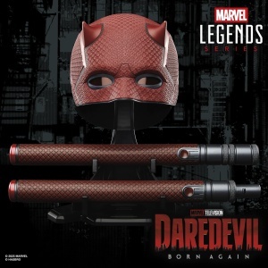 Masca de Role si Schlagstock Daredevil Hasbro, Culoare Rosie, 11 - Img 4