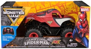 Masina cu telecomanda Monster Jam Spider-Man, 124, interiorexterior, negru - Img 2