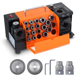 Masina de ascutit burghie VEVOR MR-20G 3-20 mm unghi reglabil 95deg-135deg motor puternic 120W