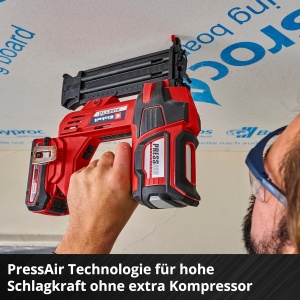 Masina de batut cuie Einhell FIXETTO 1850 N 18V Tehnologie PressAir 500 cuie incluse - Img 7
