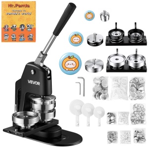 Masina de Butonat VEVOR 3-in-1, capacitate 300 butoane, design ergonomic