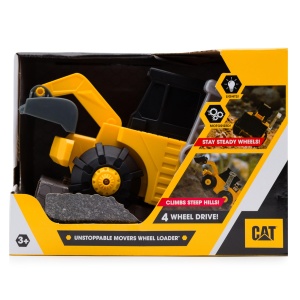 Masina de Constructie Cat Unstoppable Movers Radlader cu Lumini si Roti Mari - Img 3