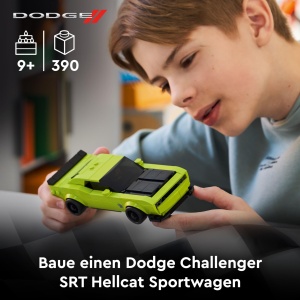 Masina de Constructie LEGO Speed Champions Dodge Challenger SRT Hellcat - 390 piese, 4 cm inaltime - Img 2
