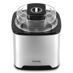 Masina de Facut Inghetata H.Koenig SRB80, Capacitate 2L, Putere 12W, Inox