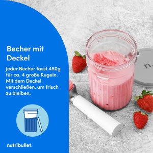 Masina de Facut Inghetata Nutribullet Chill, 1.35 kg, 5 Programe Automate, Alb - Img 5