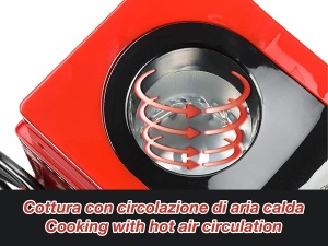 Masina de facut popcorn BEPER BT.651Y, 1200 W, fara ulei, rosuauriu - Img 4