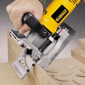 Masina de frezat dibluri plate Dewalt DW682K, 600 W, 20 mm - Img 5