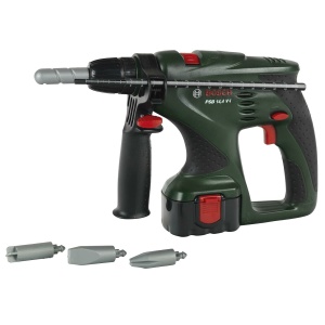 Masina de gaurit pentru copii Theo Klein 8450, cu functie de rotire, 29 cm, design Bosch