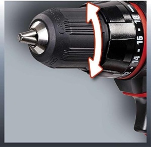 Masina de gaurit si insurubat cu acumulator Einhell TC-CD 18-2 Li (litiu-ion, 18V, cutie de viteze cu 2 trepte, blocare ax, 18+1 setari de cuplu, inclusiv lumina LED) - Img 5