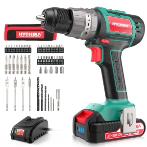 Masina de gaurit si insurubat HYCHIKA 18V Brushless 60Nm Set 53 Accesorii