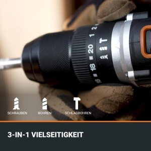 Masina de gaurit si insurubat WORX Nitro WX3559 20V Motor fara perii Compact si Versatil - Img 5