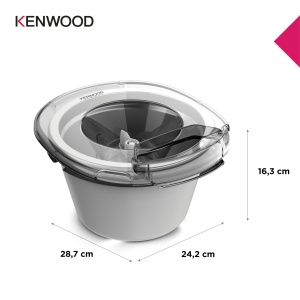 Masina de inghetata Kenwood KAX71.000WH, 1.0L, alba, usor de utilizat - Img 7