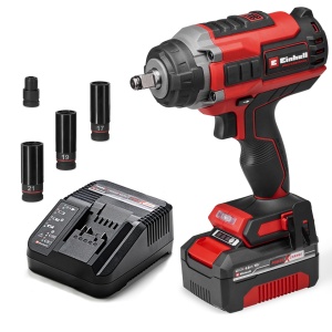 Masina de insurubat Einhell IMPAXXO 18450 Brushless 18V 450Nm cu LED si set accesorii