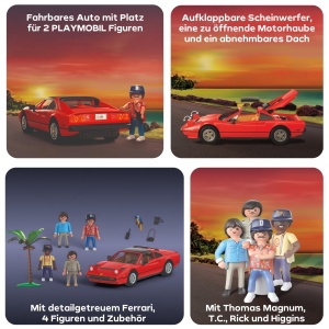 Masina de Jucarie PLAYMOBIL Ferrari 308 GTS Quattrovalvole, Figurine incluse, 48 piese - Img 5