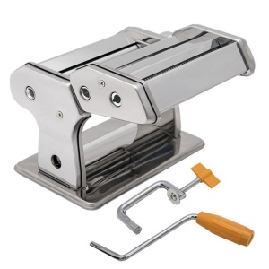 Masina de paste Maestro MR-1679R, aparat manual de paste proaspete, taietor de paste, otel inoxidabil, 8 setari de grosime, atasament ravioli, operare usoara pentru casa, lasagna, spaghete, taitei - Img 8