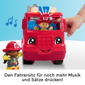 Masina de pompieri Fisher-Price cu lumini, muzica si 2 figurine - Img 5