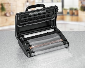 Masina de sigilat in vid ROMMELSBACHER VAC 585, capacitate de extractie 20 litri/min., functionare cu o singura mana, potrivita pentru functionare pe termen lung, imbinare dubla de etansare, 2 programe, 2 viteze, pentru folii de pana la 30 cm - Img 4