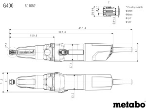 Masina de slefuit Metabo G 400, design compact, utilizare versatila - Img 2