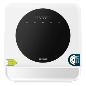 Masina de spalat vase Cecotec Bolero Aguazero 1100, 3 seturi, 6 programe, alba
