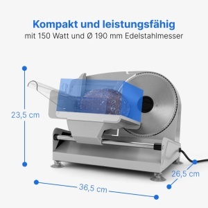 Masina de taiat Clatronic MA 3585, inox, 150W, disc de 190mm - Img 7