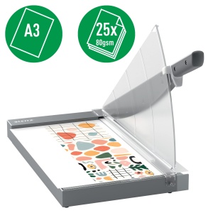 Masina de taiat Leitz Precision Office Pro A4, 25 foi, lama din otel inoxidabil - Img 2