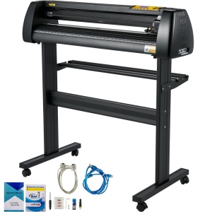 Masina de taiat vinil VEVOR, pachet de taiere cu hartie de 720 mm, imprimanta de vinil cu forta si viteza reglabile, afisaj LCD, kit de realizare a semnelor compatibile cu Windows