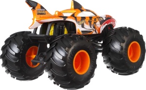 Masina de Teren Hot Wheels Tiger Shark, 124, cu Roti Mari si Detalii Realiste - Img 4