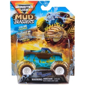 Masina de Teren Monster Jam MUD Blasters, Metal, 164, Culoare Schimbabila
