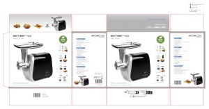 Masina de tocat carne Emerio MG-130207 600W Accesorii multifunctionale BPA free - Img 7