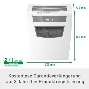 Masina de tocat hartie Leitz IQ Home Office S, 8 foi, 15L, silentioasa - Img 5
