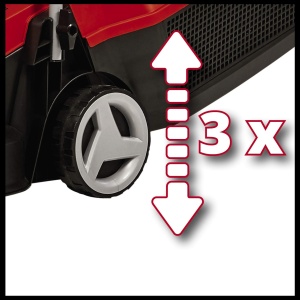 Masina de tuns iarba cu acumulator Einhell GE-CM 18/32 Li-Solo Power X-Change (18 V, latime de taiere 32 cm, pana la 250 m2, fara perii, colector de iarba de 25 litri, inaltime de taiere 30-70 mm, fara baterie) - Img 9