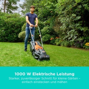 Masina de tuns iarba electrica BLACKDECKER BEMW351, 1000W, latime 32 cm, 35L cos - Img 3