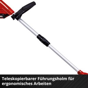 Masina de tuns iarba fara fir Einhell GC-CT 18/24 Li Power X-Change (18 V, Flowerguard, ghidon telescopic continuu, incl. 20x lame din plastic, baterie PXC de 2,0 Ah si incarcator) - Img 6