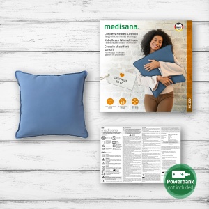 medisana HC 150 heat pad cu caldura infrarosie, pad de incalzire cu oprire automata pentru spate, umeri si gat, perna de plus electrica si wireless pentru casa si in deplasare, design in doua tonuri - Img 6