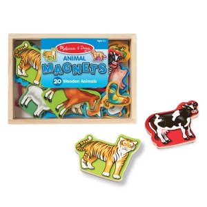 Melissa & Doug joc magnetic pentru copii de la 2 ani, cu figurine magnetice de animale, 20 de animale - Img 9