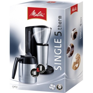 Melitta Single5 Therm - aparat de cafea cu filtru mic - cu ulcior termic - opritor de picurare - 5 cani - negru (M728) - Img 6