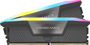 Memorie RAM CORSAIR VENGEANCE RGB DDR5 32GB (2x16GB) 6400MHz Gri