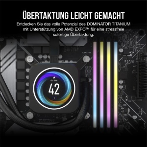 Memorie RAM DDR5 CORSAIR DOMINATOR TITANIUM 32GB (2x16GB) 6000MHz CL30 RGB Gri - Img 5