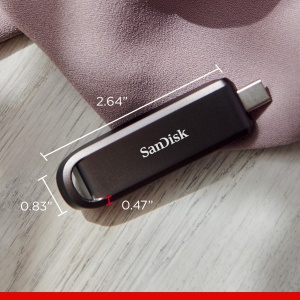 Memorie USB SanDisk Extreme PRO 256 GB, viteze de pana la 1000 MBs, USB Type-C - Img 2