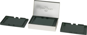 Metalletui Faber-Castell 180011 pentru 36 Stifte, din metal, cu suport detasabil - Img 2