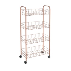 Metaltex Carro Ascona Copper 4 Etaje Organizator Robust si Elegant