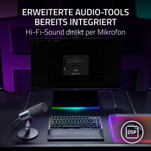 Microfon dinamic Razer Seiren V3 Pro, USB-C si XLR, 30mm, Negru - Img 3