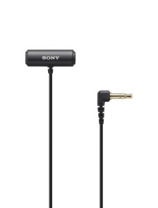 Microfon lavaliera Sony ECM-LV1 Stereo Negru Compact