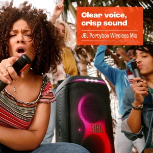 Microfon Wireless JBL PartyBox cu 2 Microfoane Digitale si Popfilter - Img 4