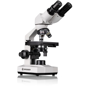 Microscop biologic Bresser Erudit Basic Bino 40x-400x, cu iluminare LED si suport smartphone - Img 1