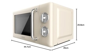 Microunde Cecotec ProClean 3110 Retro Beige 20L 700W Grill Timer Vintage - Img 6