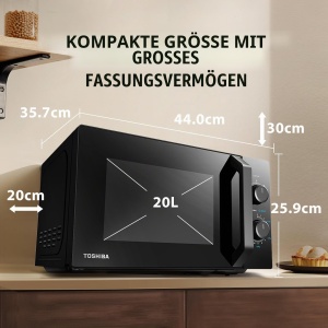 Microunde Toshiba MW2-MM20P(BK), 800W, 20L, Negru - Img 5
